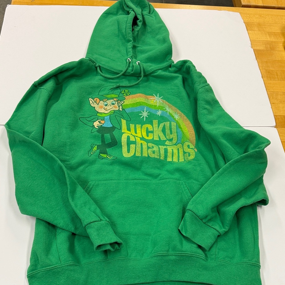 Green Lucky Charms Graphic Hoodie